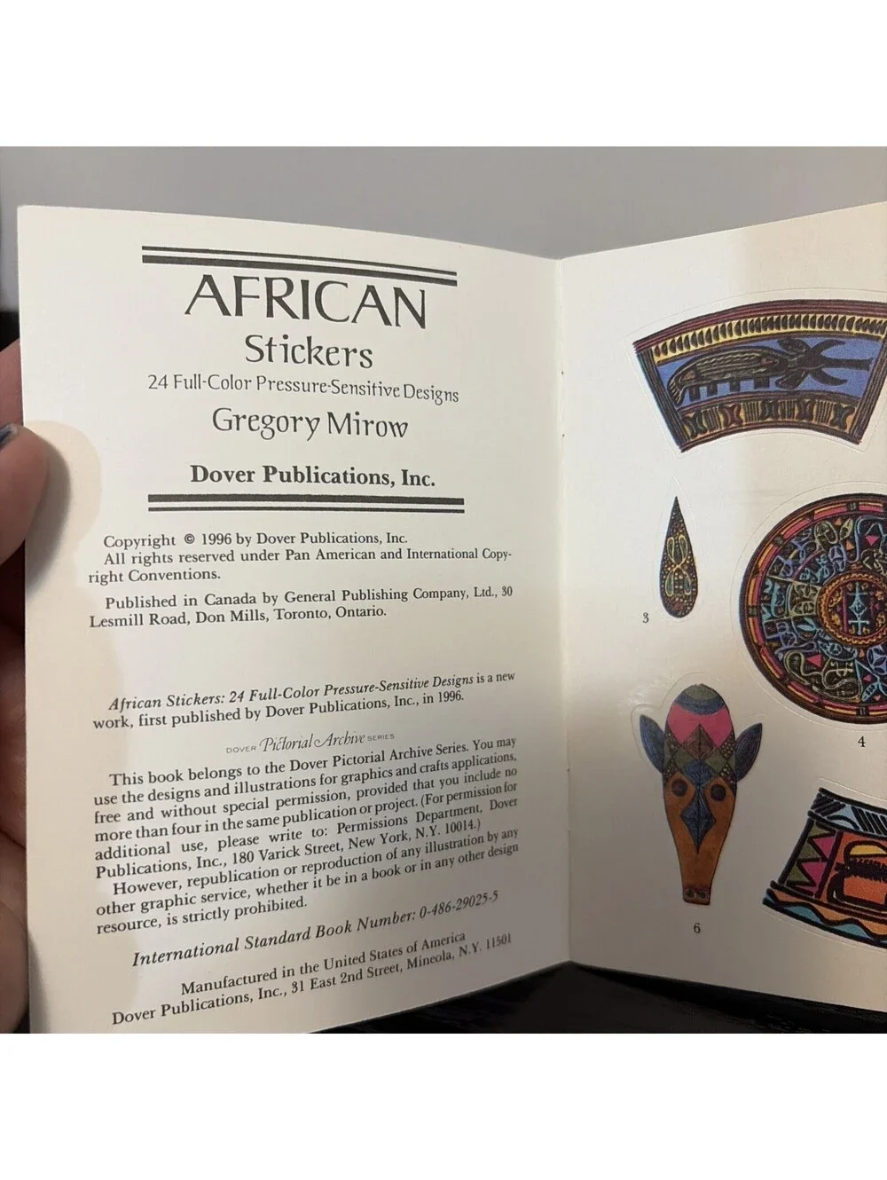 Vintage Gregory Mirow African Stickers Lot Of 2 With 24 Stickers Each